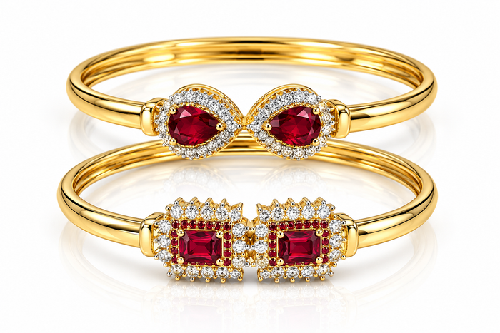 Ruby Bangle Duo
