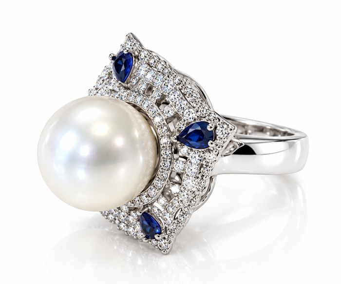 Pearl and Sapphire Set
