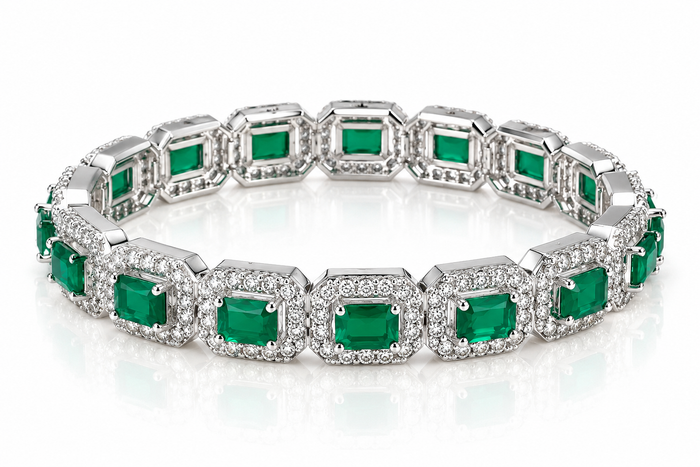 Emerald bangle