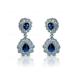 Blue Topaz Chandelier earrings